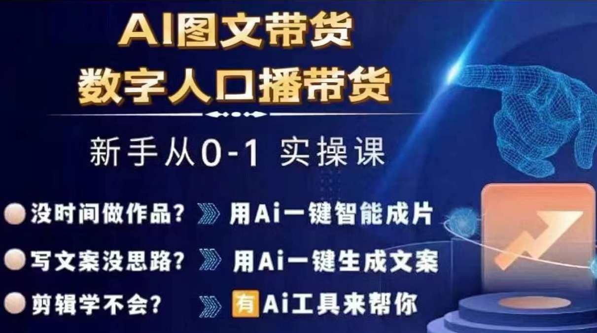 Ai图文带货+数字人口播带货，从0~1实操体系课，智能图文带货+数字人群直播带货实战指南,课程,学习,蓝星智库,第1张