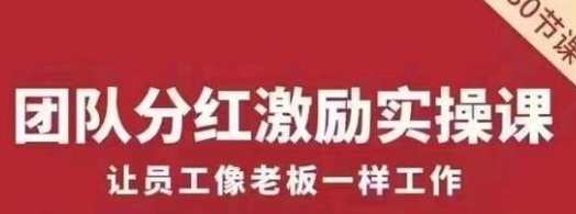 聂利利《团队分红激励实操课》让员工像老板一样努力工作，激励实操课，团队分红，激发工作热情,课程,管理,发展,模板,目标,第1张