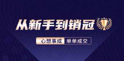 《从新手到销冠》精通客户心理学，揭秘销冠背后的成交秘籍，销冠之路，新手到精通客户心理揭秘成交秘籍