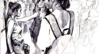 本杰明街头速写300张146节，街头速写之本杰明精选30张，共146节精华集,课程,学习,放松,第1张