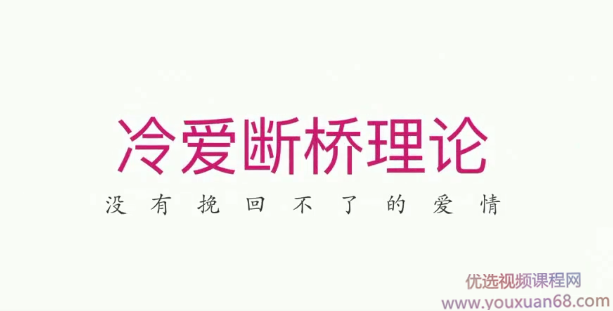 冷爱断桥理论：没有挽回不了的爱情,课程,学习,管理,理解,沟通,第1张