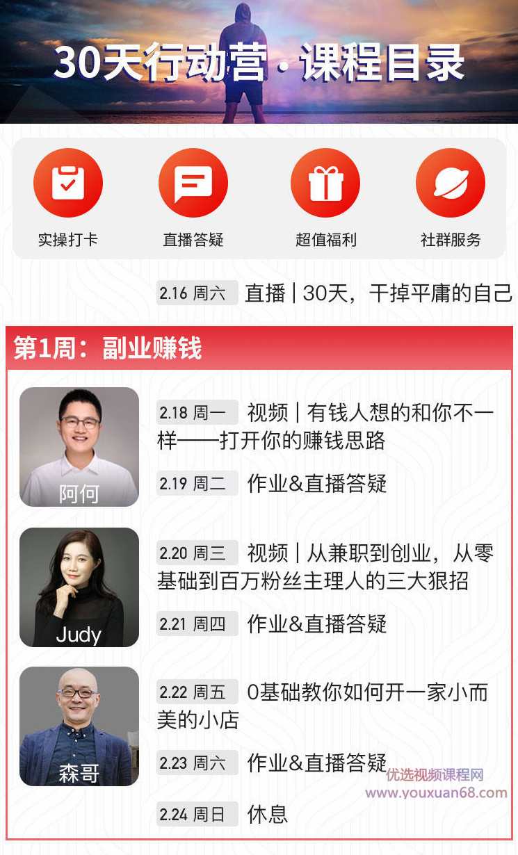 超燃计划:30天蜕变行动营,干掉平庸的自己,课程,学习,健康,养成,副业,第2张 超燃计划:30天蜕变行动营,干掉平庸的自己,课程,学习,健康,养成,副业,第2张