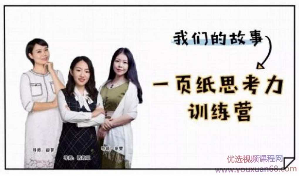 一页纸思考力训练营,课程,定位,自我认知,第1张