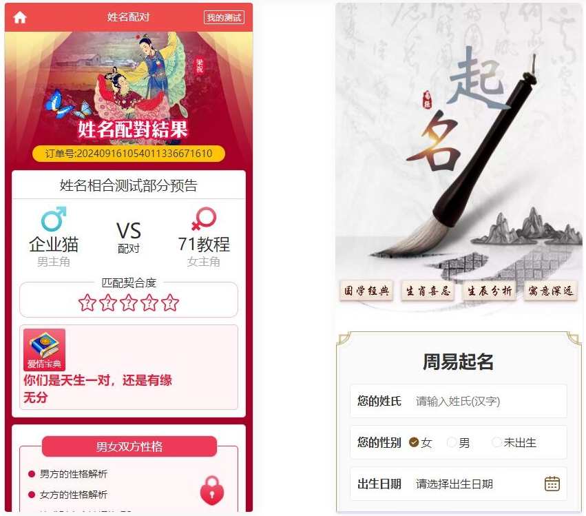 多模板 测算系统源码 算命测算大全系统 测算系统海外多语言版,模板,第2张 多模板 测算系统源码 算命测算大全系统 测算系统海外多语言版,模板,第2张