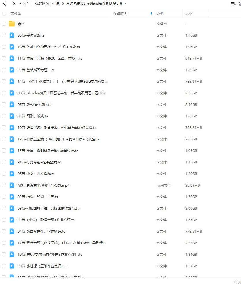 卢帅第3期包装设计+Blender全能班,课程,学习,适应,第2张