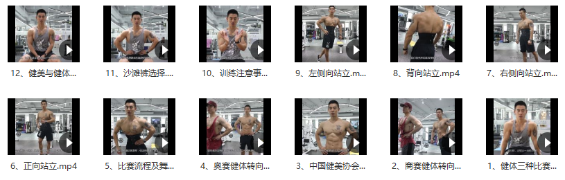 健身健美（健体造型）全国健体冠军宋健讲解教学视频（配完整字幕）,课程,健身,第2张