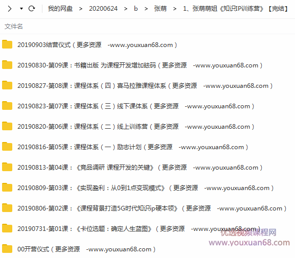 张萌萌姐《知识IP训练营》,课程,竞争,第2张