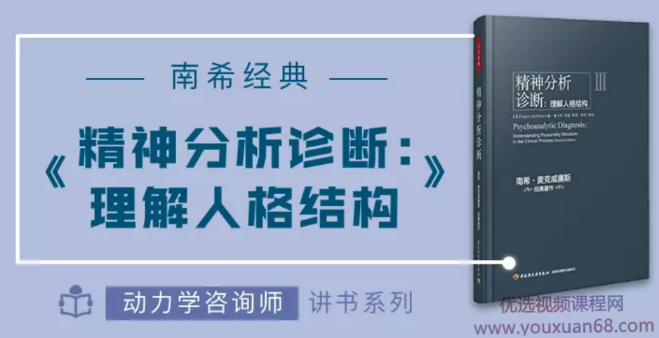 南希经典《精神分析诊断：理解人格结构》动力学咨询师讲读 14讲,课程,发展,理解,第1张