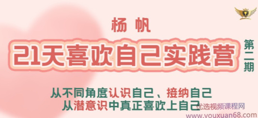 李欣频 杨帆21天喜欢自己实践营