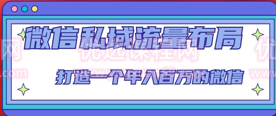 微信私域流量布局课程,打造一个年入百万的微信【7节视频课】,课程,微信,收款,第1张 微信私域流量布局课程,打造一个年入百万的微信【7节视频课】,课程,微信,收款,第1张