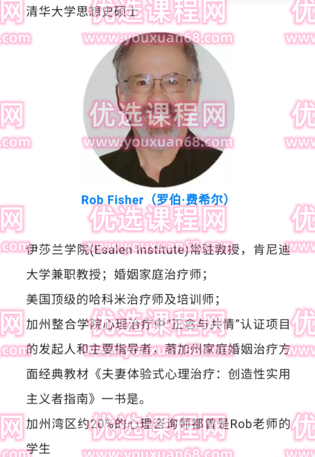 胡婷婷 罗伯.费希尔 一年正念训练 咨询师如何进行自我成长？专业咨询技能提升