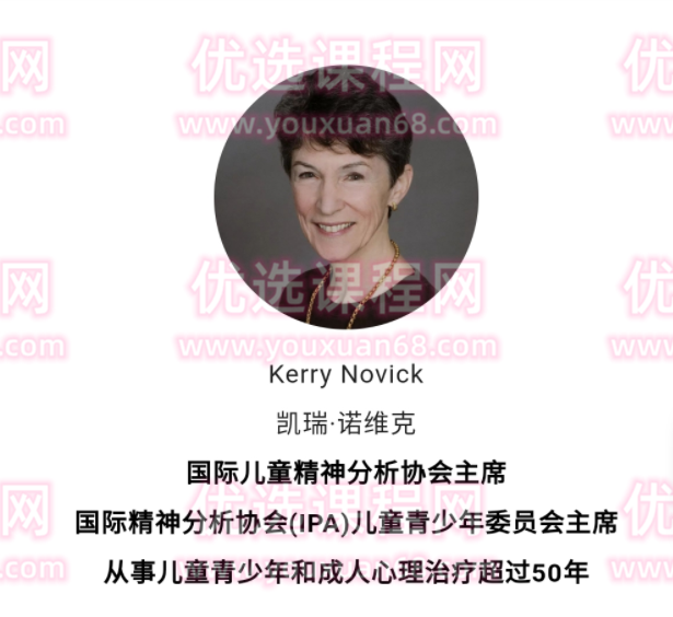 Novick大师讲如何同步与父母工作使儿童青少年治疗有效—从理论到临床实例解析12讲,课程,学习,发展,目标,合作,第1张 Novick大师讲如何同步与父母工作使儿童青少年治疗有效—从理论到临床实例解析12讲,课程,学习,发展,目标,合作,第1张