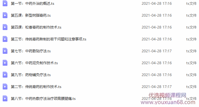 2020王合民中药外治疗法膏药、泥灸、铺灸、中药敷贴等视频课程,课程,第2张