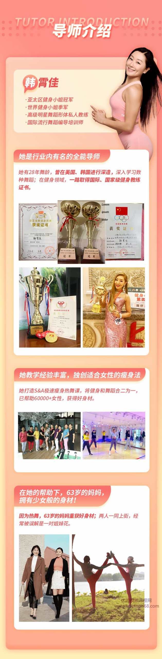 （韩霄佳)精致女人减龄舞蹈式瘦身法，12天跳出前凸后翘好身材,课程,健身,攻略,协调,第3张