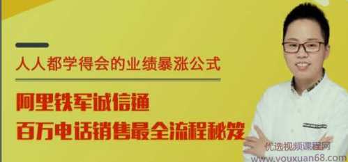 鬼爷吴晨美阿里铁军诚信通 百万电话销售最全流程秘籍,课程,管理,微信,第1张