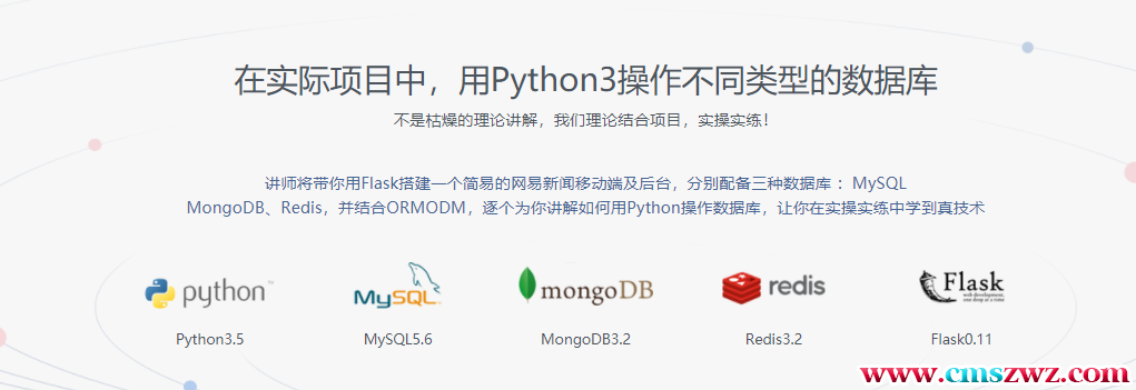 在线网课 Python操作三大主流数据库,管理,第1张
