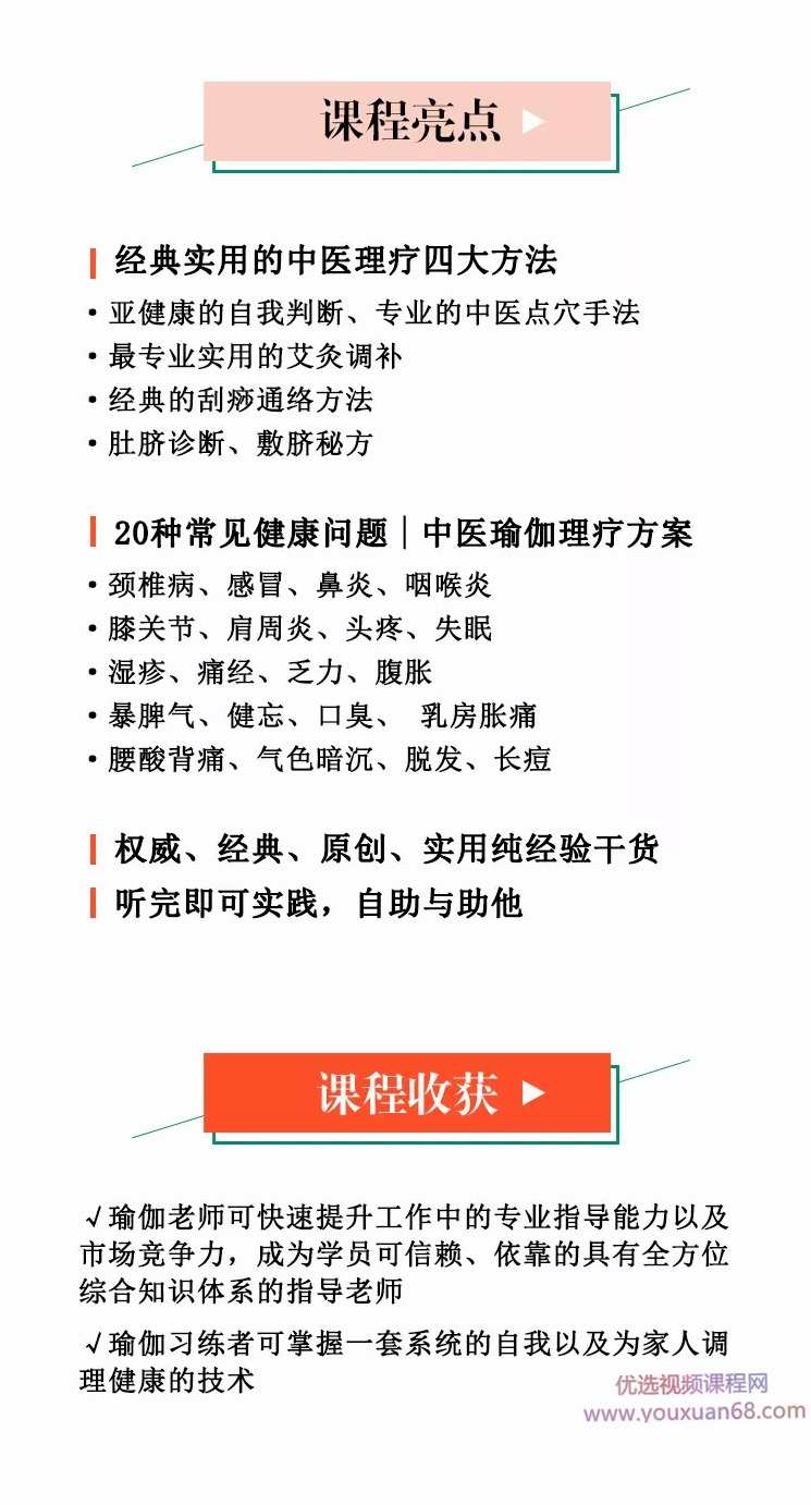 迷罗 从头到脚 助你成为中医瑜伽理疗高手 24节视频+课件,课程,学习,专业,竞争,健康,第2张