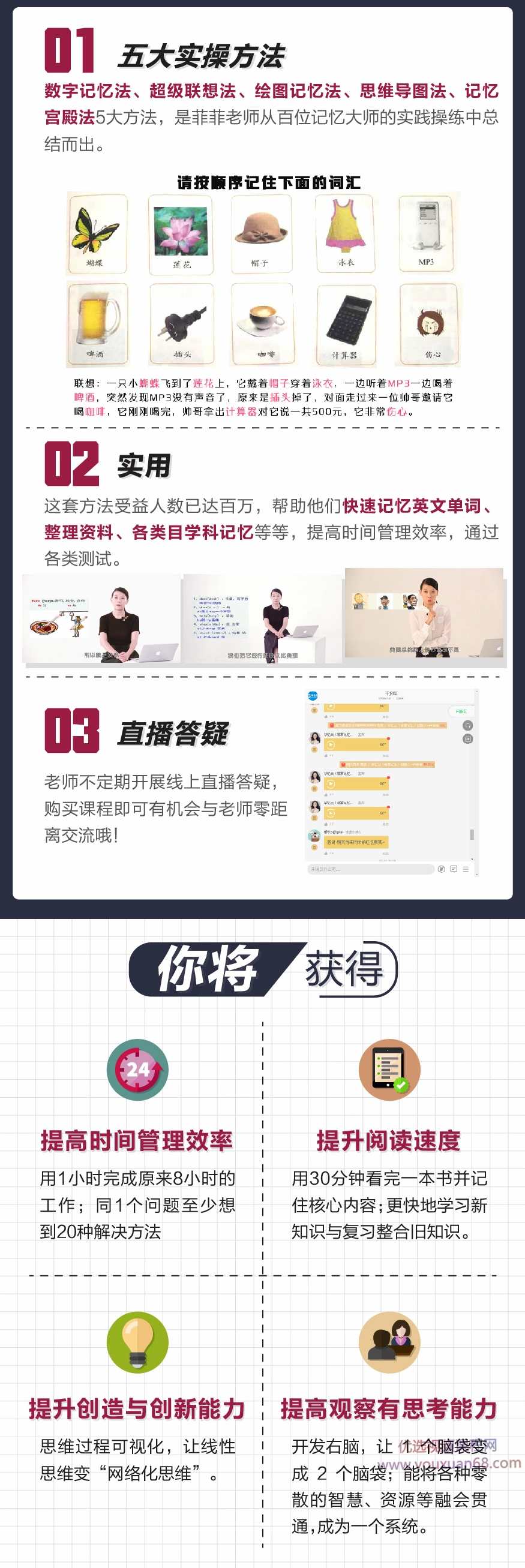 菲常记忆·世界记忆大师卢菲菲教你快速提升记忆力【完结】,课程,管理,时间管理,第5张