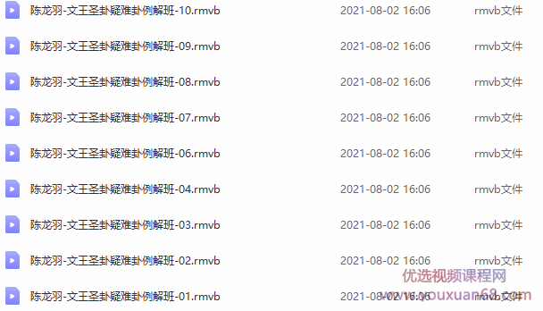 陈龙羽-文王圣卦疑难卦例解班10讲,第1张