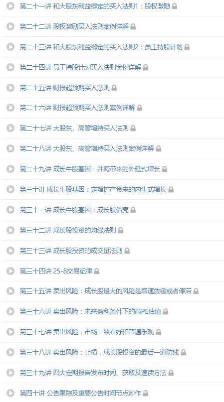 （澄泓财经)成长股投资法则音频 40集,成长,第2张