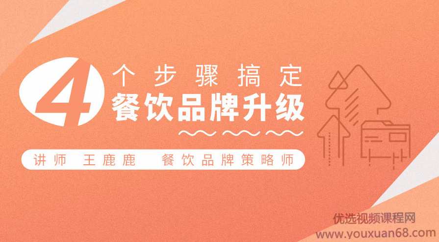 【品牌策略】4个步骤搞定餐饮品牌升级,课程,第1张