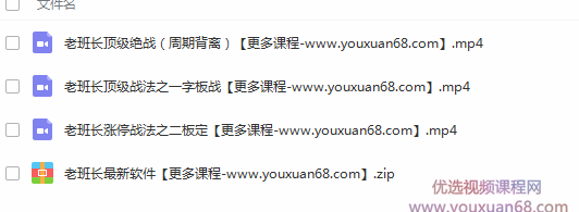 老班长顶级战法视频3集+软件指标公式,第1张