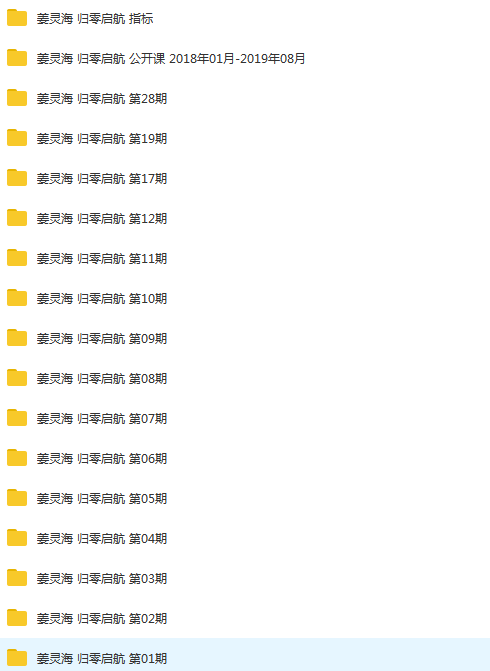 姜灵海 量学大讲堂 归零启航主控实战操盘学 第1-28期合集,课程,管理,直播,第2张