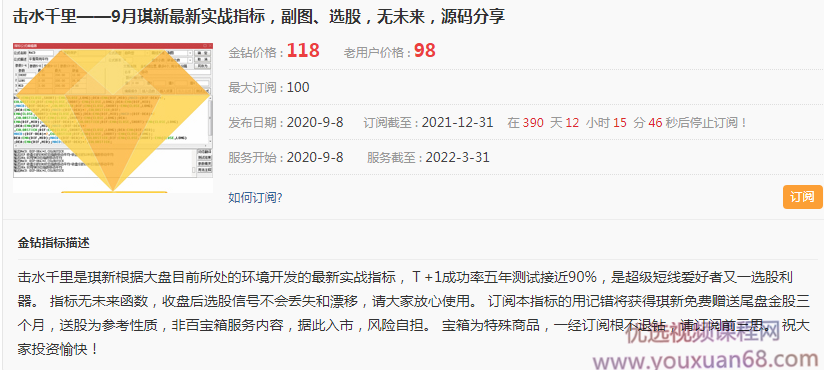 琪新《击水千里》实战金钻指标，幅图、选股、无未来通达信,第2张