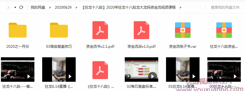 2020年狂龙十八段龙大龙妈资金流视频课程,课程,学习,直播,第1张