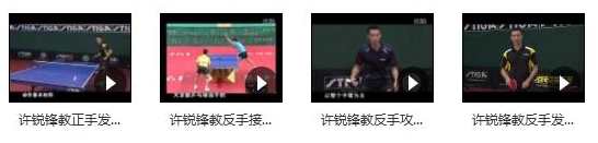 乒乓球国家队教学_许锐锋乒乓球教学_国手许锐锋横板乒乓球教学视频合集,学习,收藏,第2张