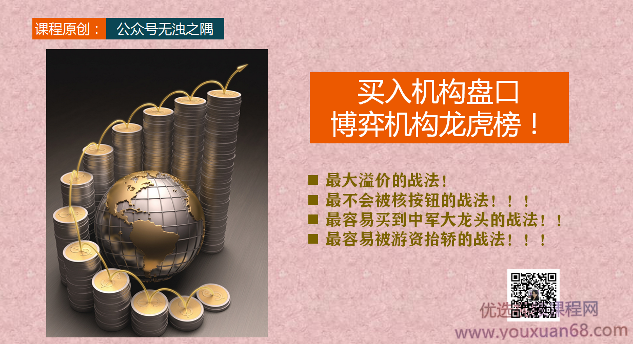 无浊之隅的黄金实战课程―一如何博弈买入机构盘口,课程,第3张