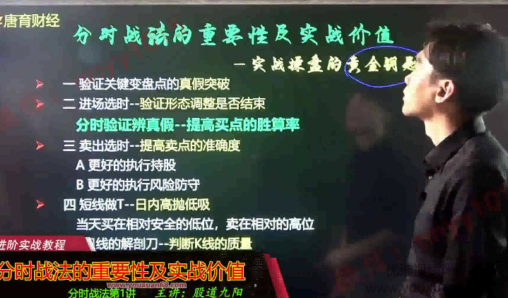 2021年股道九阳财经大讲堂基础系列-分时黄金战法视频课程,课程,学习,第1张