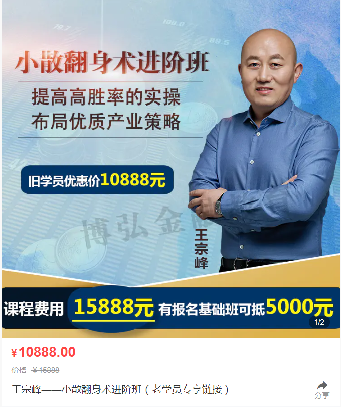 【溪流竹海】王宗峰小散翻身术进阶班 2021年8月