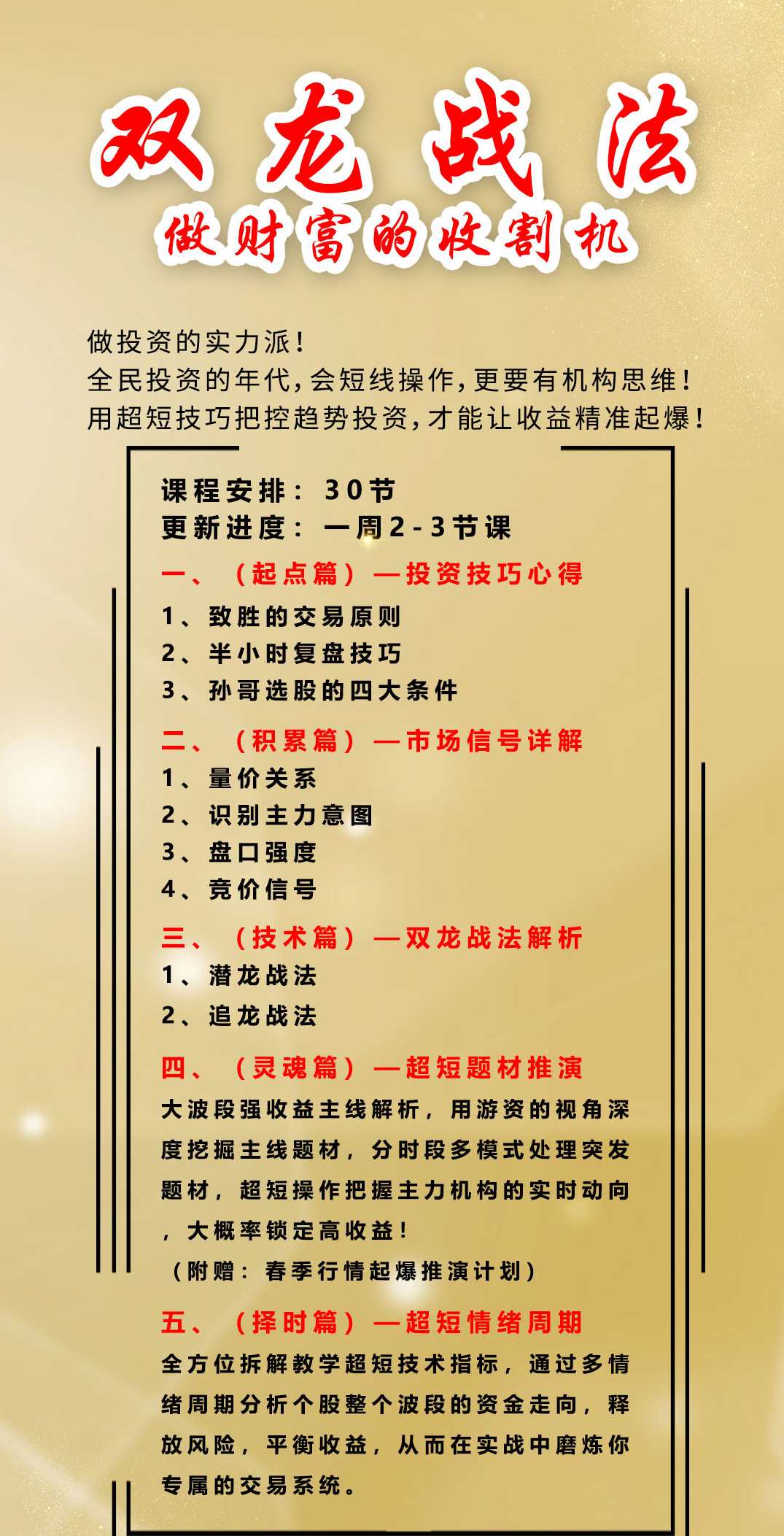 孙哥复利学堂《双龙战法》,课程,学习,第2张 孙哥复利学堂《双龙战法》,课程,学习,第2张