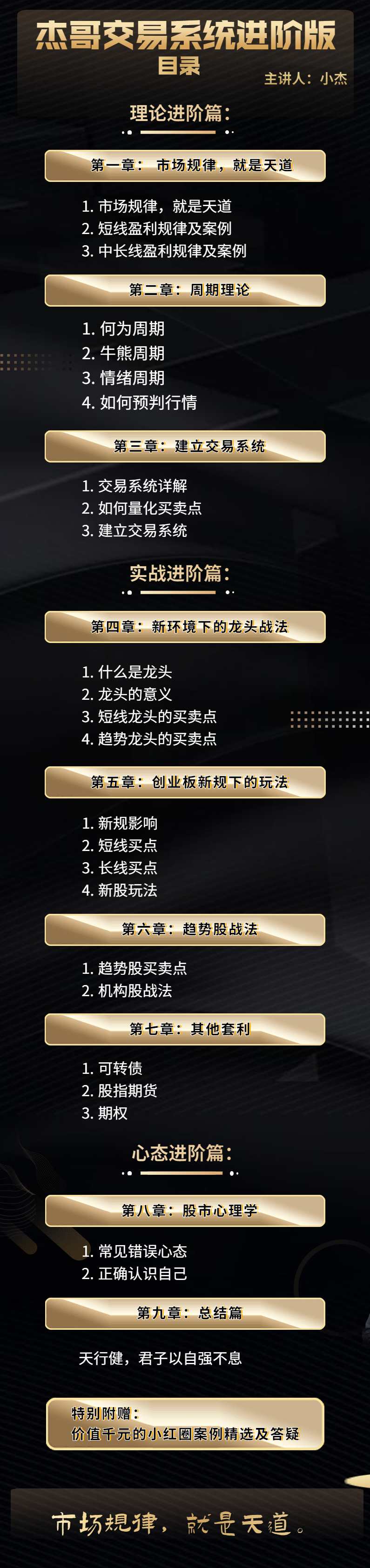 2021杰豹联动系统课《豹哥短线实战系统课》和《杰哥交易系统进阶版》视频+讲义,课程,第3张