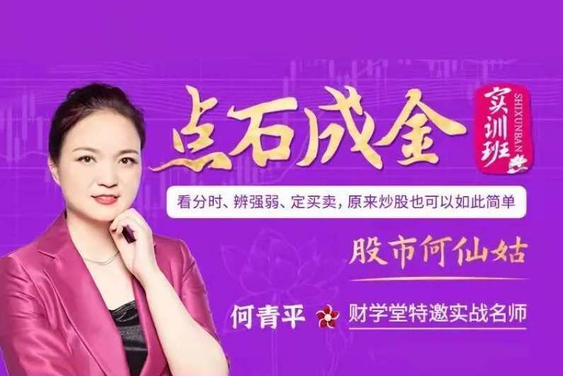 【股市何仙姑】何青平点石成金实训课看分时判断强弱定买卖原来炒股如此简单,第1张