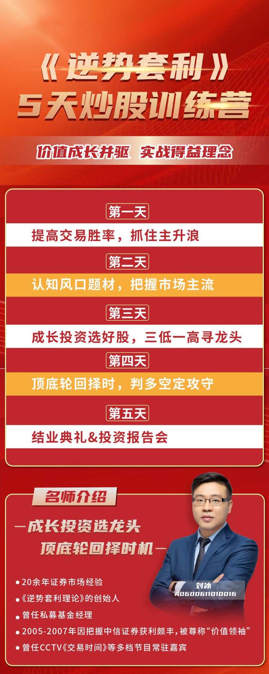 刘冰《逆势套利》5天炒股训练营,课程,成长,第2张