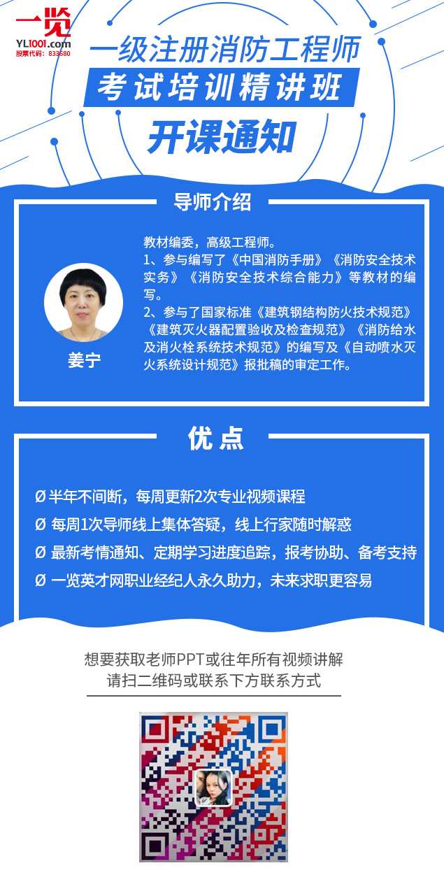消防工程师 ZY消防综合王强精讲班名师讲座视频课件全套,课程,第1张