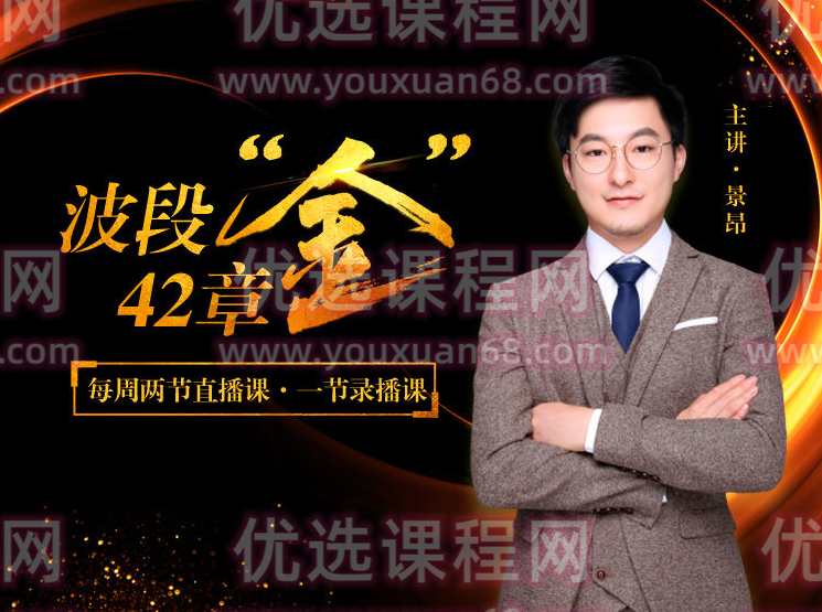 【景昂说财经】点掌景昂|波段42章“金”(上中下),课程,学习,第1张