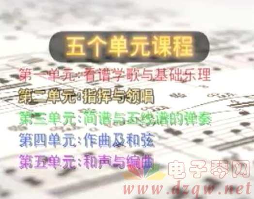 宋大叔教音乐-第三单元-简谱与五线谱的弹奏