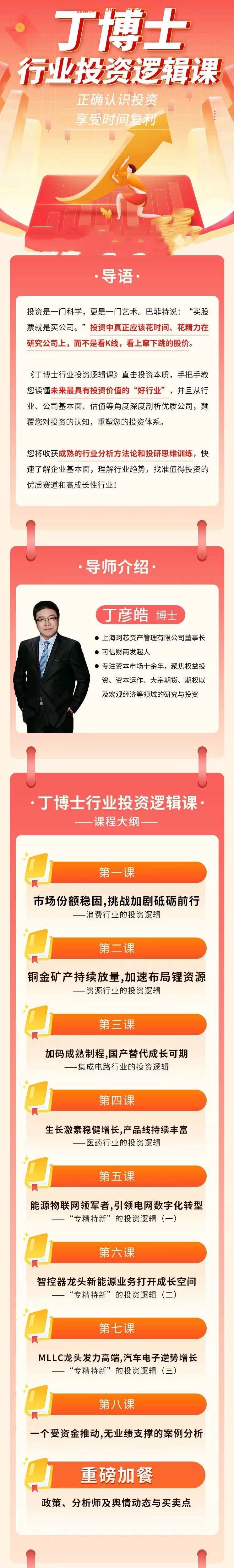 丁博士行业投资逻辑课,课程,直播,艺术,支持,协调,第2张 丁博士行业投资逻辑课,课程,直播,艺术,支持,协调,第2张