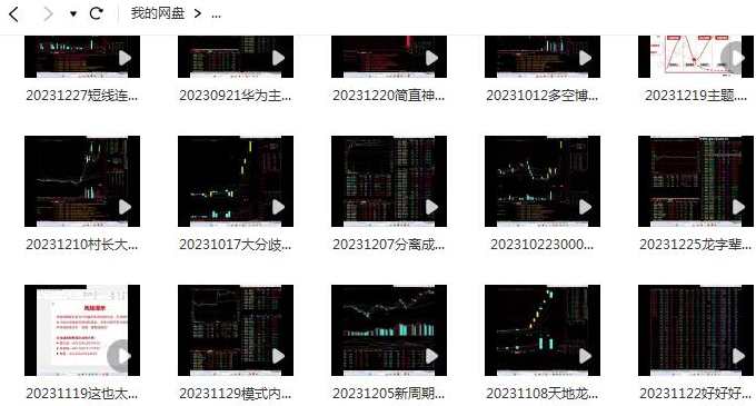 【游资传习录】《游资传习录2023年9月-12月技术视频直播课》