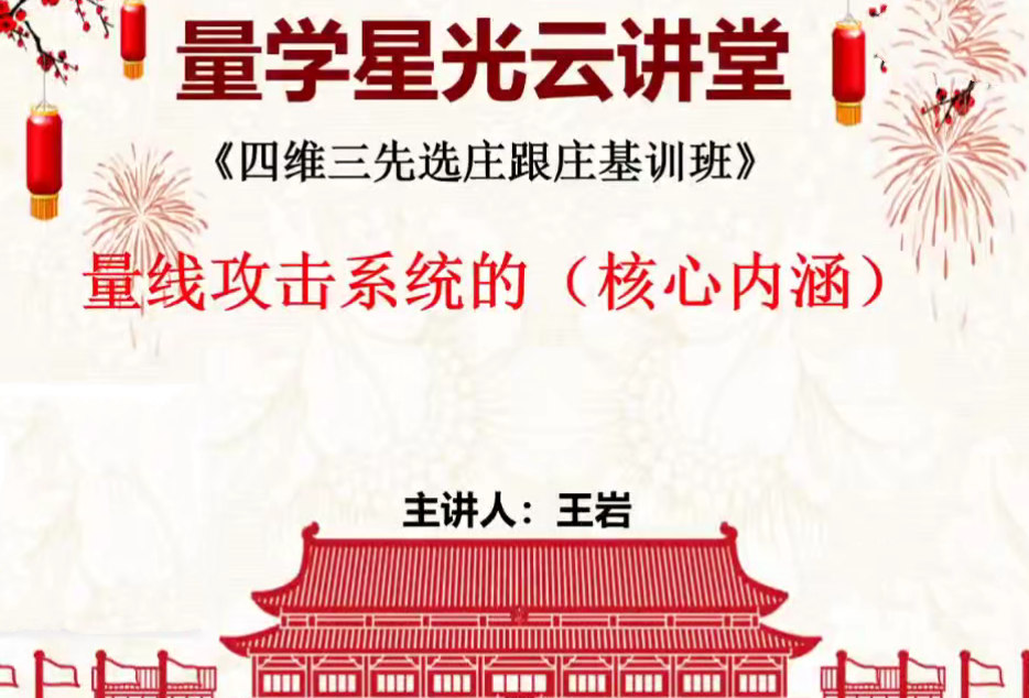 量学云讲堂王岩四维三先选庄跟庄基训班第48期,课程,管理,第1张 量学云讲堂王岩四维三先选庄跟庄基训班第48期,课程,管理,第1张