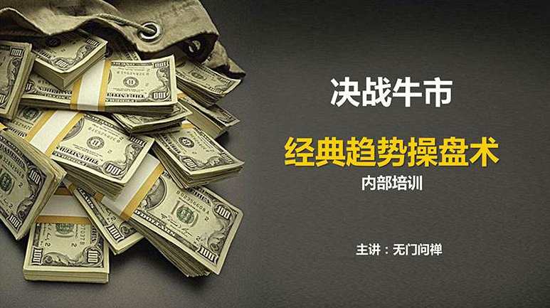 无门问禅经典趋势操盘术《十倍趋势牛股战法》,第1张