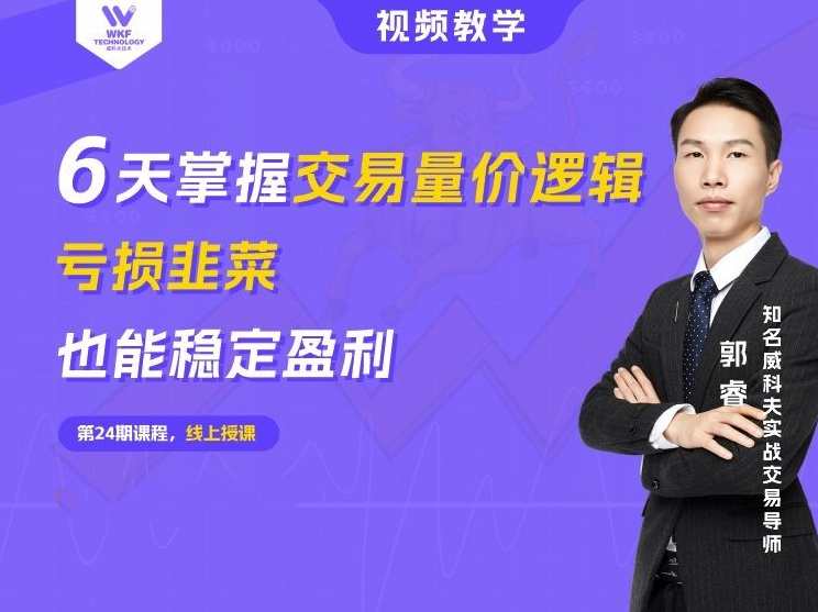 6天掌握交易量价逻辑，亏损韭菜也能稳定盈利 | 威科夫6天交易小白课,课程,第1张