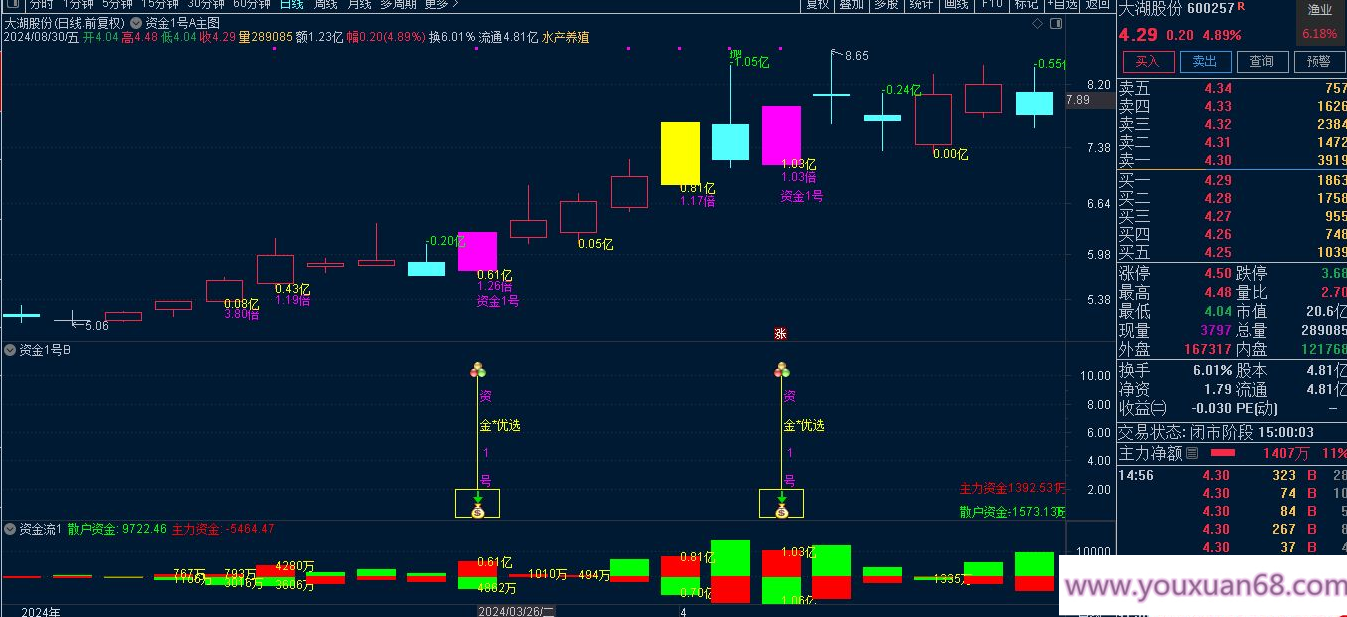 叶梵宸指标2024资金1号【每天盘中 主选①支】《无忧版》《K线追踪主散因果》,创新,第5张
