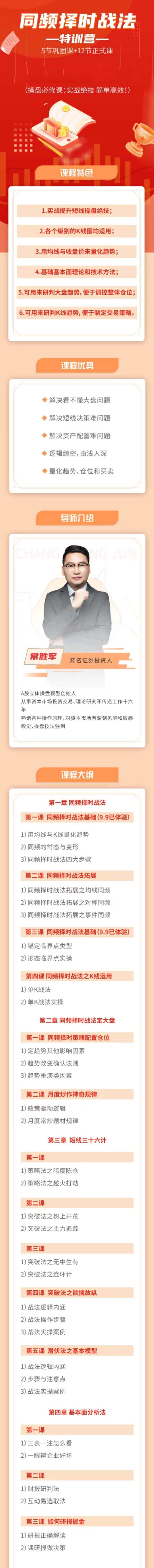 常胜军-同频择时战法特训营,操盘必修课实战绝技简单高效!,课程,第2张 常胜军-同频择时战法特训营,操盘必修课实战绝技简单高效!,课程,第2张