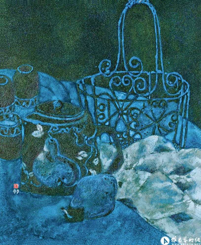 胡明哲 中国岩彩绘画全6集,发展,艺术,第1张