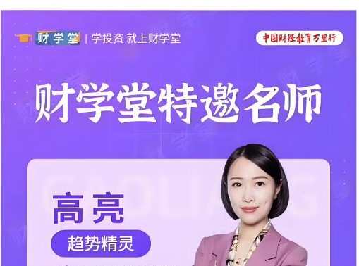 财学堂 高亮老师K线形态精品课视频7集,课程,运动,第1张