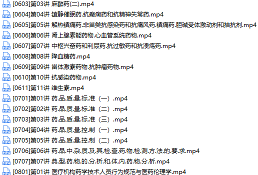 2019主管药师证考试之基础知识培训讲课教学视频全集(含练习题和资料),学习,第3张
